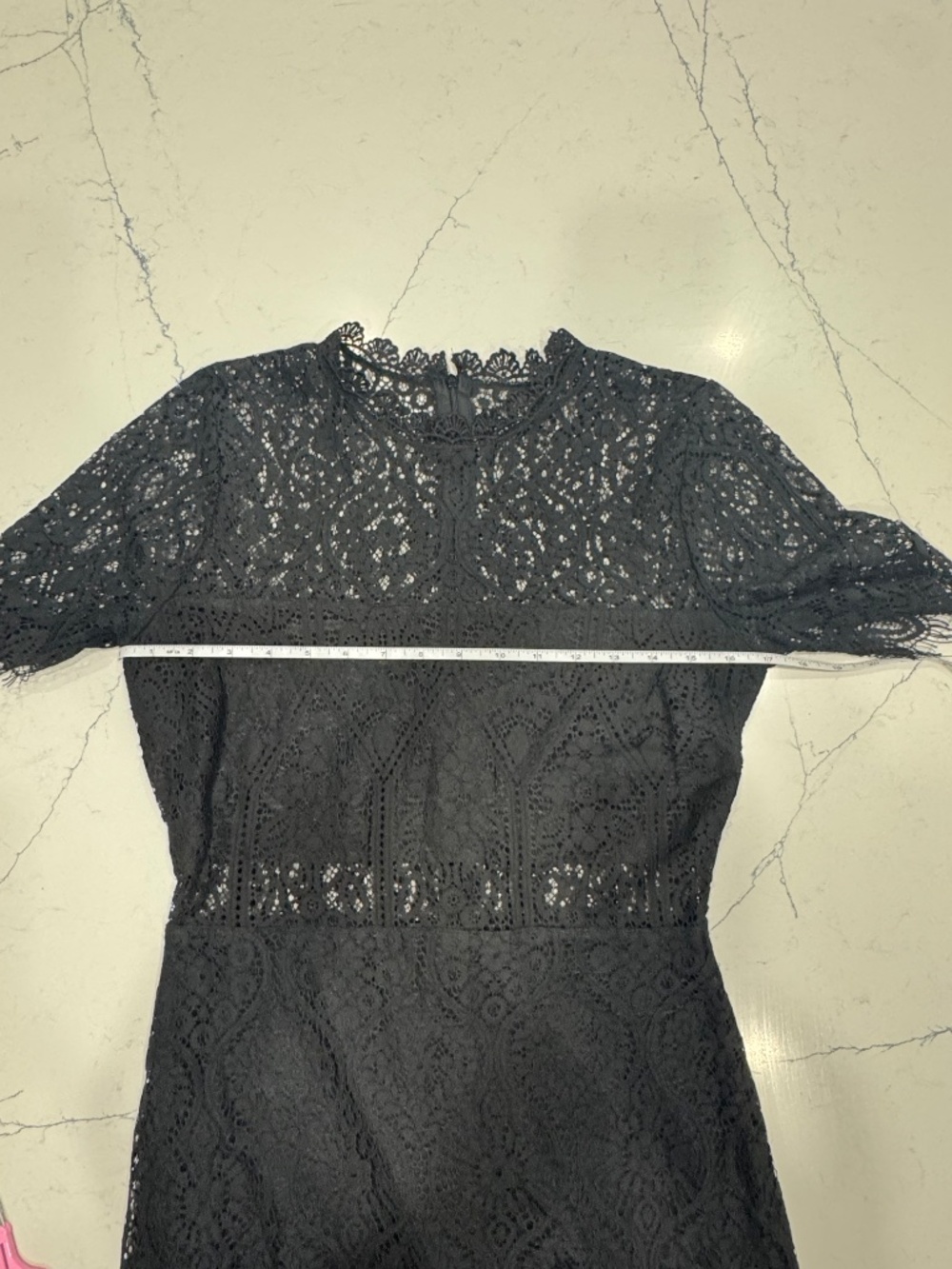 Lulu's Remarkable Elegant Bodycon Black Lace Dress Size Medium - Picture 12 of 13